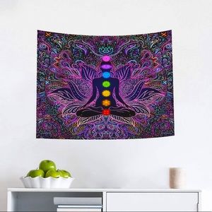 Spiritual Wall Tapestry. Chakra Tapestry